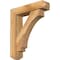 Ekena Millwork Imperial Craftsman Rough Sawn Bracket w/ Offset Brace, Western Red Cedar, 6"W x 24"D x 28"H BKT0604X24X28IMP04RWR - alternate 1